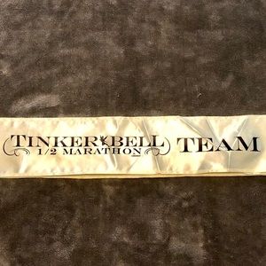 runDisney Disneyland Yellow Tinker Bell Half Marathon Team Sash